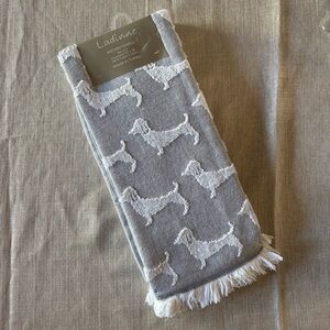 NWT Ladinne 100% Turkish Cotton Dachshund Kitchen Towels 3 Pack